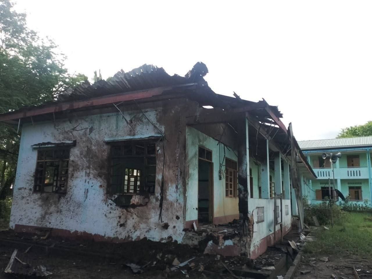Myanmar Military Airstrikes Damage Civilian Structures in Gwa Township, Arakan
