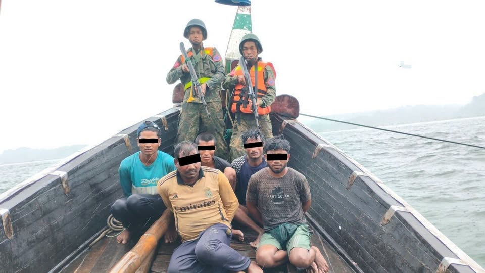 Five Bangladeshi Fishermen Arrested for Alleged Illegal Entry into Arakan Waters