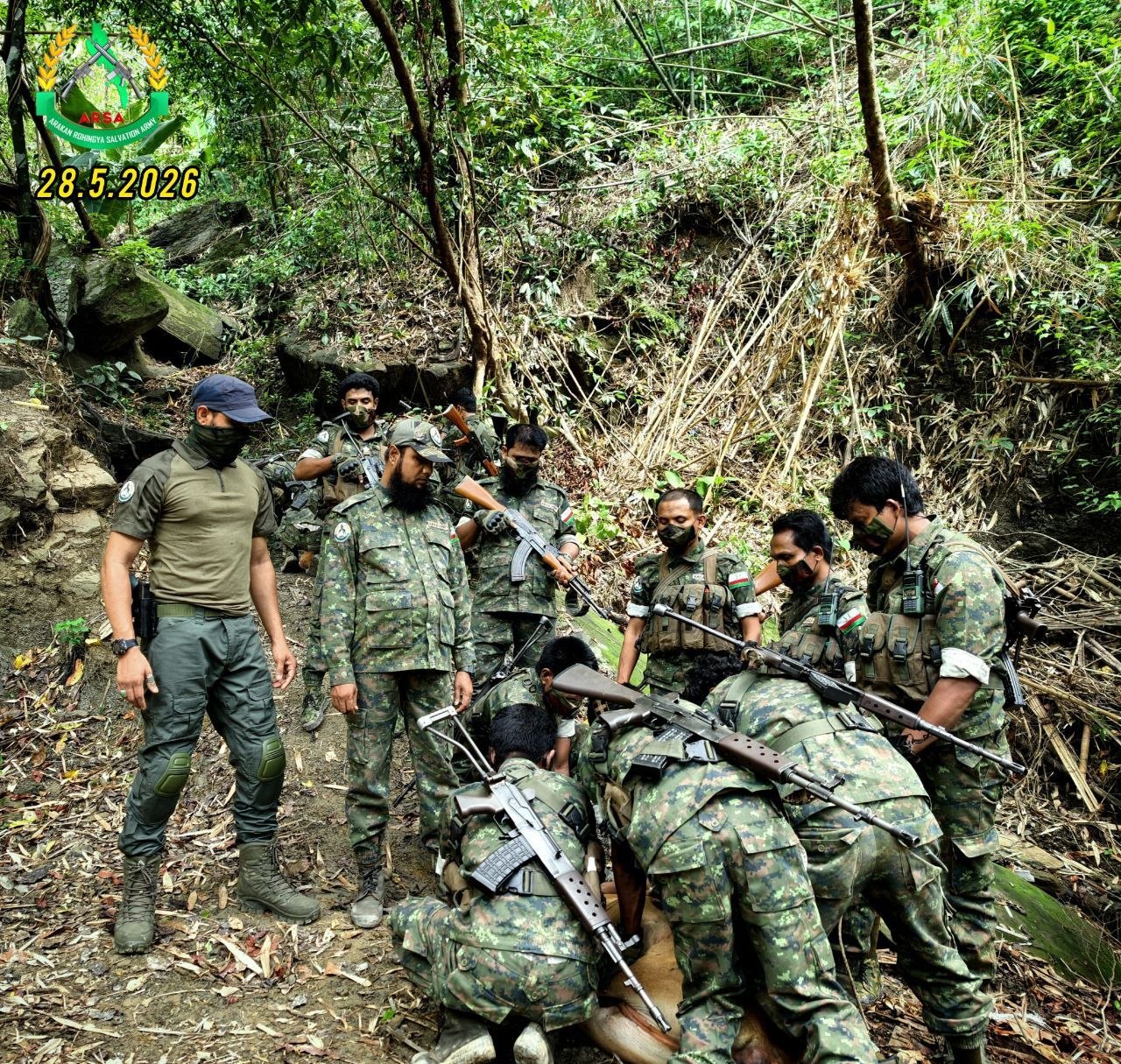 Myanmar Military Airstrikes and Muslim Armed Groups Conduct Simultaneous Military Activities in Maungdaw