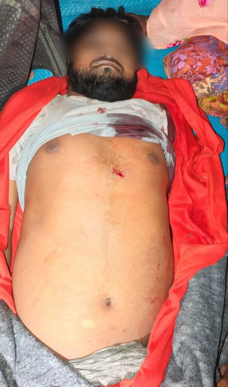 The body of the deceased, Mohammad Zubair.