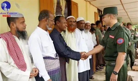 On September 12, 2025, the Commander-in-Chief of the Arakan Army met with Muslim religious leaders from Maungdaw Township. (Photo – APM)