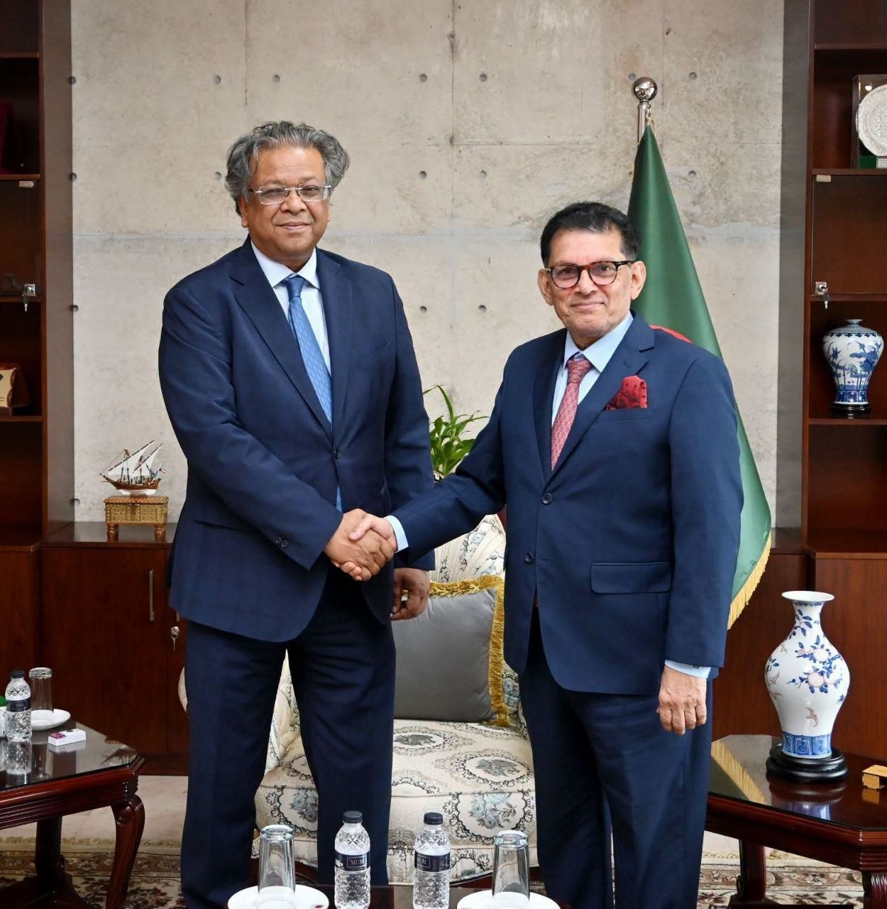 Bangladesh Ambassador to France Meets Foreign Minister Khalilur Rahman